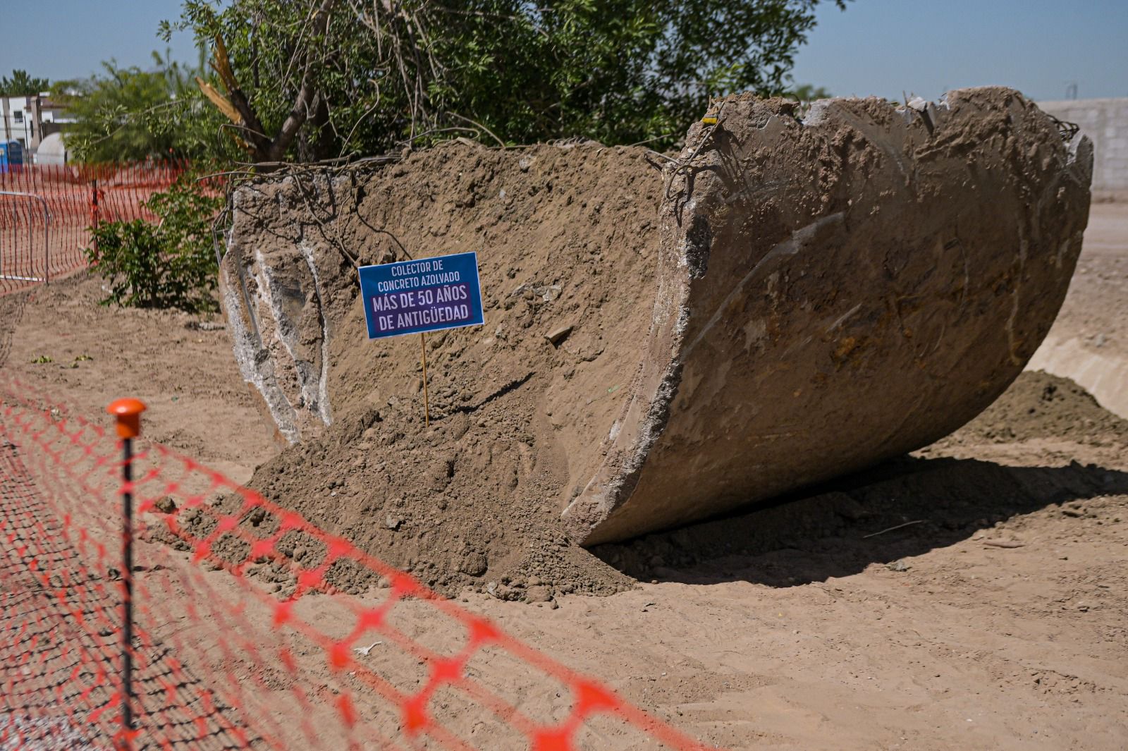drenaje Ciudad Juárez colector Viñedos obra